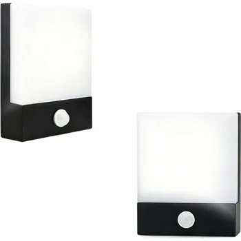 Venkovní osvětlení VENKOVNÍ NÁSTĚNNÁ LAMPA FASÁDNÍ LED 18W SE SENZOREM POHYBU A SOUMRAKU