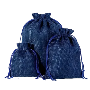 Dárková taška Pytlík z juty královská modrá (dva rozměty), Rozměr: 16,5 x 23,0 cm