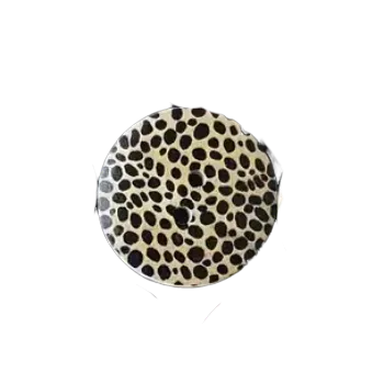 Knoflík Knoflík dřevěný - zvířecí kůže vzor M (2,39 cm)