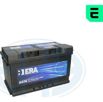 Autobaterie Autobaterie ERA AGM 80Ah P,s.p.760A, 12V, 315x175x190, ERA AGM