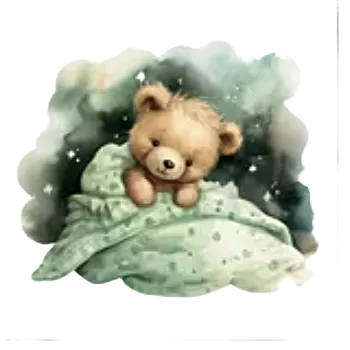 Nažehlovací obrázek - medvědí pohoda II (9,0 x 7,6 cm)