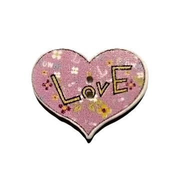 Knoflík Knoflík srdíčko LOVE VI