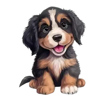 Textilní nažehlovací páska Nažehlovací obrázek - veselý psík II (8,3 x 11,0 cm)