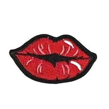 Nažehlovací nášivka - pusa (5,8 x 3,8 cm)