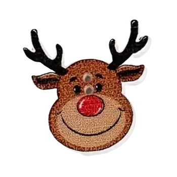 Knoflík Knoflík dřevěný sobí hlava