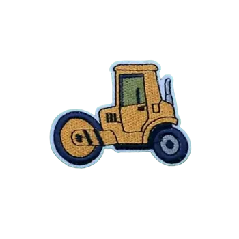 Nažehlovací nášivka - stavební parní válec (6,9 x 5,0 cm)