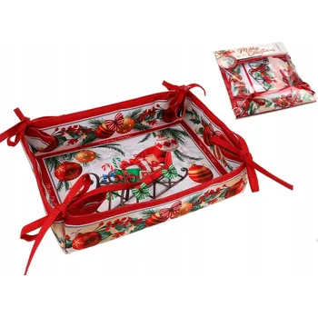 chlebník KOŠÍK NA PEČIVO CHLÉB VÁNOČNÍ VELKÝ CARMANI