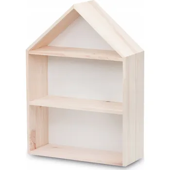 Obraz Dřevěná polička domeček I 32x12x44