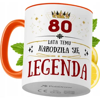 Hrnek Polidraw Hrnek Polidraw Narozeniny80 keramika 330 ml