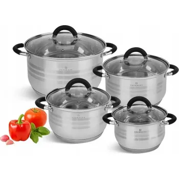 Hrnec Sada hrnců Edenberg nerezová ocel 8 dílů