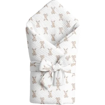 Zavinovačka Zavinovačka pro miminko s mašlí, 100% BAVLNA, POLSKÝ VÝROBEK