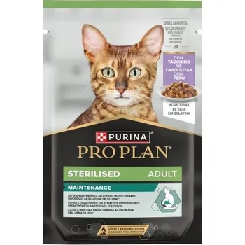 Krmivo pro kočku Purina Pro Plan Sterilised s krůtím masem v želé kapsička 85g