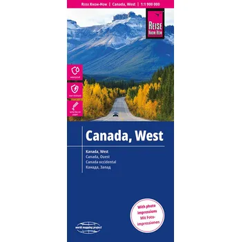Reise Know-How Verlag mapa Canada west (Kanada západ) 1:1,9 mil. voděodolná