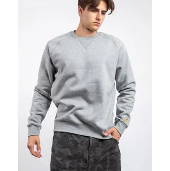 Pánská mikina Carhartt WIP Chase Sweat Grey Heather / Gold XXL