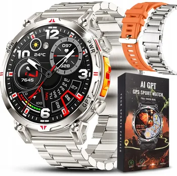 Hodinky Chytré Hodinky JG Smart Chytré Hodinky JGR-93 GPS Watch stříbrné