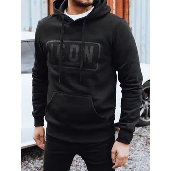 Pánská mikina Dstreet Pánská zateplená mikina s potiskem BX5919 Barva: Černá, Velikost: M