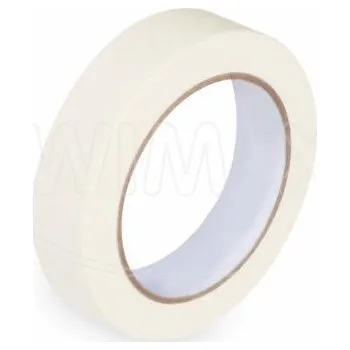 Svíčka Lepicí páska krepová (PAP/Solvent) do +80°C bílá 25mm x 50m [1 ks]