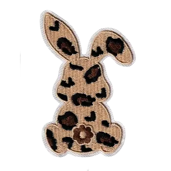 Nažehlovací nášivka - leopardí ušák (4,6 x 8,8 cm)