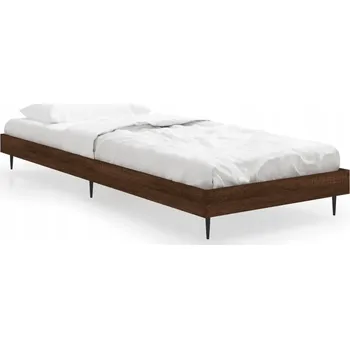 Postel Rám postele hnědý dub 193 x 78 x 20 cm s kovovými nožičkami