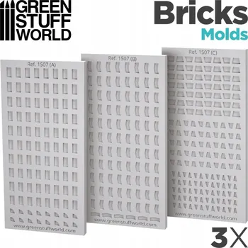 Forma na odlévání GSW 1507 Silikonové formy - Cihly (forma na odlévání)