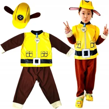 Karnevalový kostým KOSTÝM KOSTÝM Tlapková patrola RUBBLE PŘEVLEK NA KARNEVALOVÝ PLES L 122-134