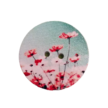 Knoflík Knoflík dřevěný "Letní vánek"