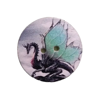 Knoflík Knoflík dřevěný "Strážce oblohy"