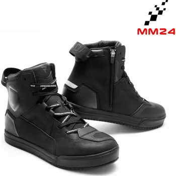 Moto obuv REBELHORN Vandal II krátké městské Moto boty kožené černé 46