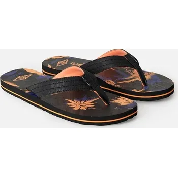 Pánské žabky RIP CURL žabky - Ripper Bloom Open Toe Black/Orange (1163)