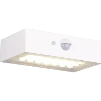 Venkovní osvětlení Trio Leuchten R25129631 ELVAS - LED venkovní solární svítidlo s pohybovým čidlem, LED 3W, 380lm, 4000K, IP65 (Venkovní svítidlo na zeď s čidlem v bílé barvě)