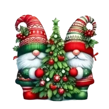 Vánoční dekorace Nažehlovací obrázek - vánoční skřítek XI (9,0 x 9,0 cm)