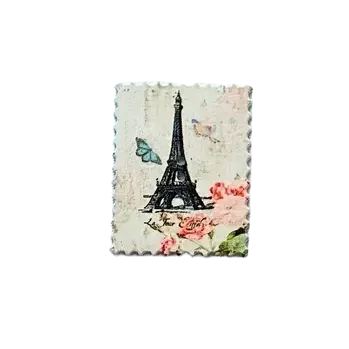 Knoflík Knoflík dřevěný hranatý - Eifelovka (3,0 x 3,8 cm)