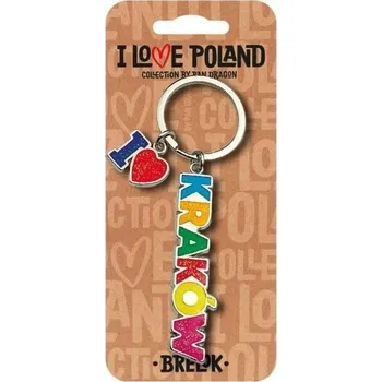 PŘÍVĚSEK NA KLÍČE I LOVE Poland Krakov ILP-BRE-B-KR-06