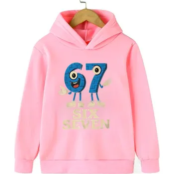 Chlapecký svetr Six Seven "Level 67 Chaos" dětská mikina s potiskem (mix barev) Barva: Růžová, Velikost: 160