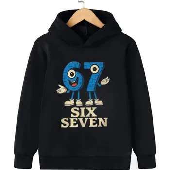 Chlapecký svetr Six Seven "Level 67 Chaos" dětská mikina s potiskem (mix barev) Barva: Černá, Velikost: 100