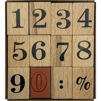 Razítko Razítko ČÍSLICE, dřevěná sada