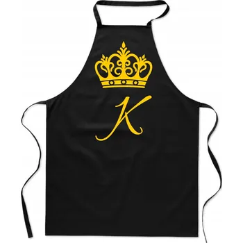 Kuchyňská zástěra Kuchyňská zástěra na Valentýna K King Král Dárek Valentýn