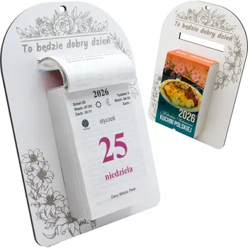 Kalendář Kalendář 2026 Trhací KUCHNĚ POLSKÁ Odtrhávací blokový podložka KUCHYŇSKÝ