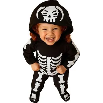 Panenka F70 Velikost 74-122 Kostým kostlivce, Karnevalový kostým kostlivce, Kostým kostlivce na Mardi Gras,