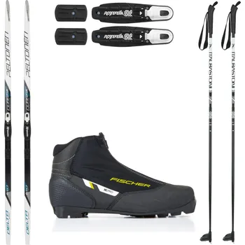 Běžky Běžkový set PELTONEN Delta s vázáním + boty Fischer XC Pro + hole