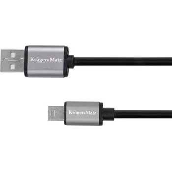 Datový kabel KRUGER & MATZ PROFI KABEL USB2.0 - MINI USB 5PIN 1m BLACK
