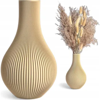 Váza Váza na umělé květy nerozbitná 20 cm Moderní váza písková boho