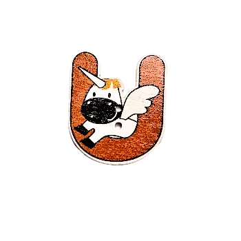 Knoflík Knoflík dřevěný U