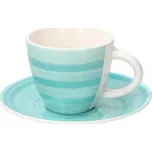 TOGNANA Spin 6 ks - Porcelánové šálky na kávu a čaj s podšálky