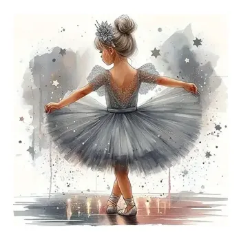 Nažehlovací obrázek - baletka (18,0 x 17,5 cm)