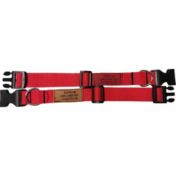 Obojek pro psa Materiálový obojek pro psa s gravírováním Sunka vel. L/XL