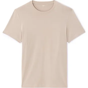 Celio Bavlněné tričko Tebase 1182703 Béžová M