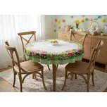 Velikonoční vzorovaný ubrus na stůl EASTER COLOR Ø 130 cm Mybesthome