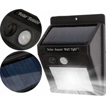 Venkovní osvětlení SOLÁRNÍ LAMPA 20 LED S ČIDLEM POHYBU A SOUMRAKU