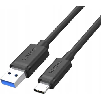 Datový kabel Kabel Unitek USB - USB typ C 0,25 m černý